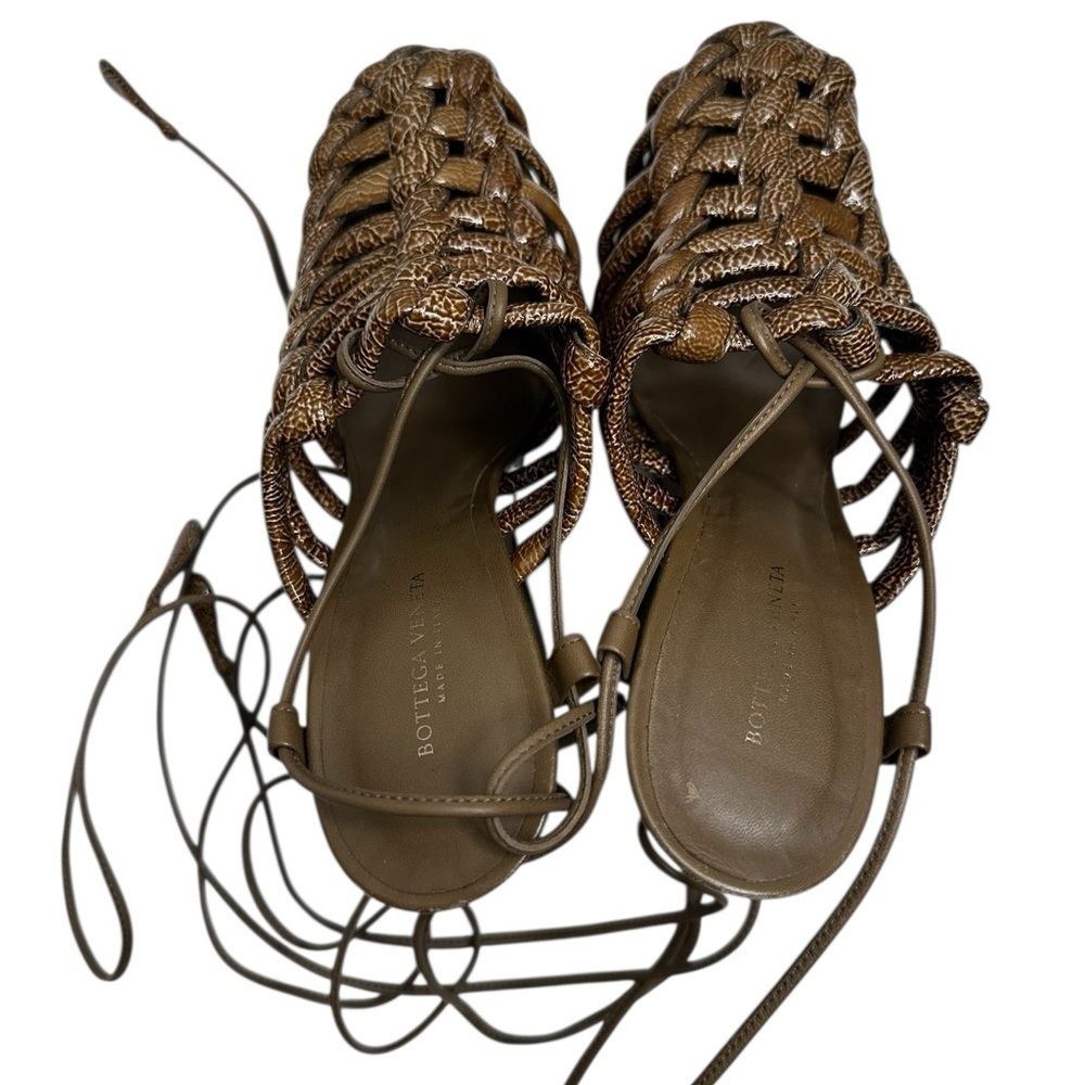 Bottega Veneta Brown Woven Women's Shoes size 6 - Picture 2 of 15